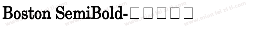 Boston SemiBold字体转换